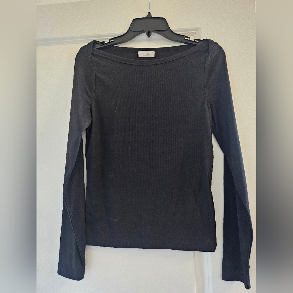 Black Knit Top